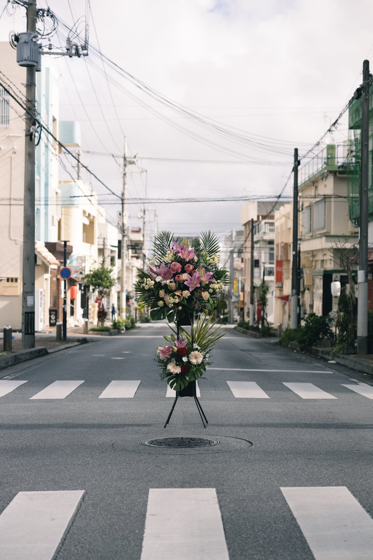 スタンド花２段　￥22,000